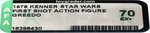 STAR WARS (1978) - GREEDO FIRST SHOT ACTION FIGURE AFA 70 EX+.