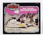 STAR WARS: THE EMPIRE STRIKES BACK (1980) - REBEL ARMORED SNOWSPEEDER VEHICLE AFA 80 NM (PINK BACKGROUND BOX).