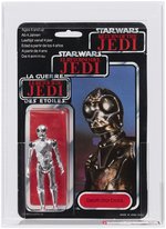 PALITOY STAR WARS: RETURN OF THE JEDI (1983) - DEATH STAR DROID TRI-LOGO 70 BACK-B AFA 85 NM+ (NONE HIGHER IN POP).