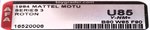 MASTERS OF THE UNIVERSE (1984) - ROTON SERIES 3 VEHICLE AFA UNCIRCULATED U85 Y-NM+.
