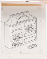 "HOT WHEELS STICKER FUN" WHITMAN BOOK ORIGINAL ART INTERIOR PAGES & STICKERS.
