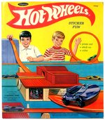 "HOT WHEELS STICKER FUN" WHITMAN BOOK ORIGINAL ART INTERIOR PAGES & STICKERS.