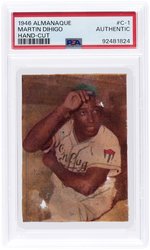 1946-47 ALMANAQUE #C-1 HAND-CUT MARTIN DIHIGO (HOF) PSA AUTHENTIC.