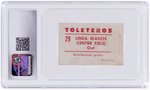 1949-50 TOLETEROS QUINCY TROUPPE CGC 1.5 FAIR.