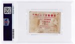 1949-50 TOLETEROS WILLARD BROWN (HOF) BLACK SLEEVES VARIETY PSA 1 POOR.
