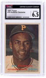 1957 TOPPS #76 ROBERTO CLEMENTE (HOF) CGC 6.5 EX/NM+.