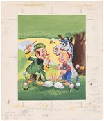 BIL BAIRD'S WHISTLING WIZARD LITTLE GOLDEN BOOK ORIGINAL COVER ART BY MEL CRAWFORD.