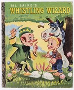 BIL BAIRD'S WHISTLING WIZARD LITTLE GOLDEN BOOK ORIGINAL COVER ART BY MEL CRAWFORD.