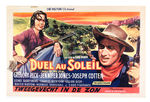 GREGORY PECK IN "DUEL IN THE SUN" BELGIAN MOVIE POSTER.