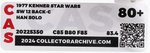 STAR WARS (1977) - HAN SOLO (LARGE HEAD) 12 BACK-C CAS 80+.