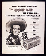 "MEET DUNCAN RINALDO, 'THE CISCO KID'" PERSONAL APPEARANCE POSTER.