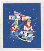 FIREBALL XL5 LITTLE GOLDEN BOOK COMPLETE ORIGINAL ART BY HAWLEY PRATT & AL WHITE.