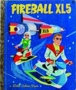 FIREBALL XL5 LITTLE GOLDEN BOOK COMPLETE ORIGINAL ART BY HAWLEY PRATT & AL WHITE.