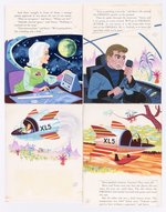 FIREBALL XL5 LITTLE GOLDEN BOOK COMPLETE ORIGINAL ART BY HAWLEY PRATT & AL WHITE.