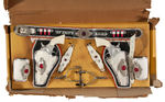 "WYATT EARP - FRONTIER MARSHALL" EXTENSIVE BOXED HOLSTER SET.