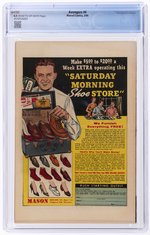 AVENGERS #4 MARCH 1964 CGC 6.5 FINE+ (FIRST SILVER AGE CAPTAIN AMERICA).