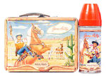 "GENE AUTRY" LUNCH BOX WITH THERMOS IN CHOICE UNUSED CONDITION.