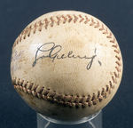 LOU GEHRIG SIGNED AMERICAN LEAGUE BASEBALL.