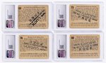 1938 GUM INC. HORRORS OF WAR PROMOTIONAL "LUCKY" STAMP BACK PRIZE CARDS (22) CGC GRADED.