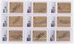1938 GUM INC. HORRORS OF WAR PROMOTIONAL "LUCKY" STAMP BACK PRIZE CARDS (22) CGC GRADED.