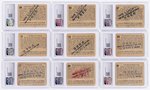 1938 GUM INC. HORRORS OF WAR PROMOTIONAL "LUCKY" STAMP BACK PRIZE CARDS (22) CGC GRADED.