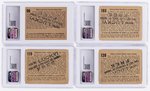 1938 GUM INC. HORRORS OF WAR PROMOTIONAL "LUCKY" STAMP BACK PRIZE CARDS (22) CGC GRADED.