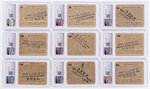 1938 GUM INC. HORRORS OF WAR PROMOTIONAL "LUCKY" STAMP BACK PRIZE CARDS (22) CGC GRADED.