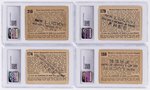 1938 GUM INC. HORRORS OF WAR PROMOTIONAL "LUCKY" STAMP BACK PRIZE CARDS (21) CGC GRADED.