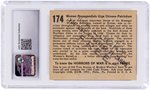 1938 GUM INC. HORRORS OF WAR PROMOTIONAL "LUCKY" STAMP BACK PRIZE CARDS (21) CGC GRADED.