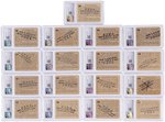 1938 GUM INC. HORRORS OF WAR PROMOTIONAL "LUCKY" STAMP BACK PRIZE CARDS (21) CGC GRADED.