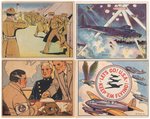 1941 GUM INC. UNCLE SAM AND UNCLE SAM'S HOME DEFENSE COMPLETE MASTER CARD SET (HIGH NUMBERS THIRD PARTY GRADED).