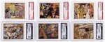 1941 GUM INC. UNCLE SAM AND UNCLE SAM'S HOME DEFENSE COMPLETE MASTER CARD SET (HIGH NUMBERS THIRD PARTY GRADED).