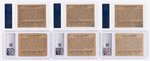 1941 GUM INC. UNCLE SAM AND UNCLE SAM'S HOME DEFENSE COMPLETE MASTER CARD SET (HIGH NUMBERS THIRD PARTY GRADED).