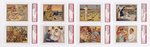 1941 GUM INC. UNCLE SAM AND UNCLE SAM'S HOME DEFENSE COMPLETE MASTER CARD SET (HIGH NUMBERS THIRD PARTY GRADED).