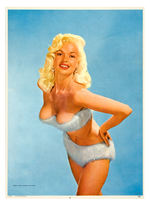 “JAYNE MANSFIELD” 1957 CALENDAR SAMPLE.