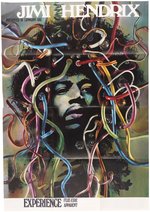 JIMI HENDRIX EXPERIENCE ICONIC 1969 GERMAN CONCERT POSTER FEATURING ART BY GUNTHER KIESER.