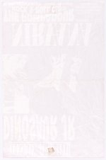 DINOSAUR JR. & NIRVANA 1991 SALT LAKE CITY, UT CONCERT POSTER.