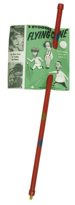 “THREE STOOGES FLYING CANE” WITH DISPLAY CARD.