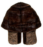 JAYNE MANSFIELD PERSONALLY OWNED AND WORN MONOGRAMMED MINK STOLE.