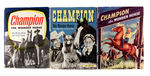 "CHAMPION THE WONDER HORSE" ENGLISH HARDCOVERS.