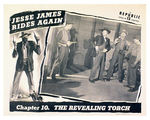 CLAYTON MOORE "JESSE JAMES RIDES AGAIN" LOBBY CARD.