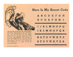 "BUTTER NUT LONE RANGER SAFETY CLUB" MEMBERSHIP CARD WITH SECRET CODE.