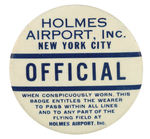 HISTORIC CIRCA 1929 AIRPORT BUTTON FOR SITE THAT BECAME LA GUARDIA IN 1939.