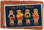 "BETTY BOOP" BOXED MUSICIAN BISQUE SET.