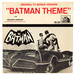 “BATMAN THEME” RECORD WITH RARE PHOTO SLEEVE.