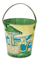 "THREE LITTLE PIGS" LARGE SAND PAIL.