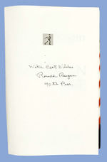 RONALD REAGAN HARDCOVER BOOK "AN AMERICAN LIFE" SIGNED ON THE INSIDE.