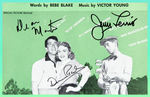 MARTIN & LEWIS AND DONNA REED SIGNED "THE CADDY" SHEET MUSIC.