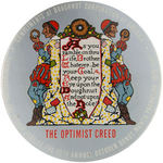 MAXFIELD PARRISH INSPIRED ART ON PAIR OF DOUGHNUT PROMOTIONAL PAPERWEIGHT MIRRORS.