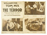 TOM MIX IN "THE TERROR" LOBBY CARDS.